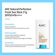 Load image into Gallery viewer, AHC Natural Perfection Fresh Sun Stick SPF50 PA++++