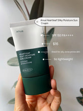 Load image into Gallery viewer, Anua Heartleaf Silky Moisture Sun Cream 50Ml SPF 50+ PA++++