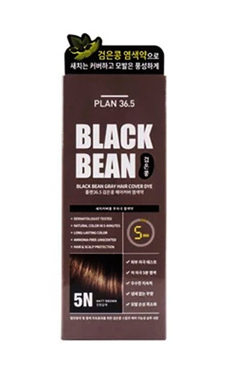 PLAN 36.5 Black Bean Gray Hair Cover Dye (#5 Dark Brown)