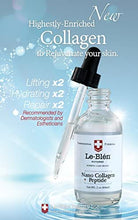Load image into Gallery viewer, Le-Blen Nano Collagen Peptide Serum 1Oz, 2Oz, 4Oz