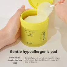 Load image into Gallery viewer, Goodal Green Tangerine Vitamin C Toner Pads with ‘5-in-1’ Effect 70Pad