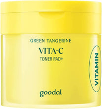 Load image into Gallery viewer, Goodal Green Tangerine Vitamin C Toner Pads with ‘5-in-1’ Effect 70Pad