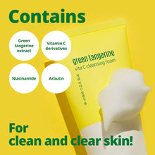 Load image into Gallery viewer, GOODAL GREEN TANGERINE VITA C CLEANSING FOAM
