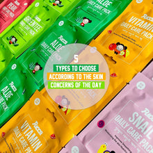 Load image into Gallery viewer, Fachouette Pucca Daily Skin Care Pack All Types of Skin Face Mask Paper Sheet 10Sheet, 25Sheet, 50Sheet
