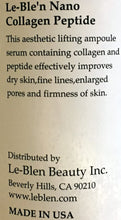 Load image into Gallery viewer, Le-Blen Nano Collagen Peptide Serum 1Oz, 2Oz, 4Oz