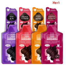 Load image into Gallery viewer, Pyeonan 5min Speed Hair Dye Hair Color (Shampoo Type) Black 5pcs in 1pack