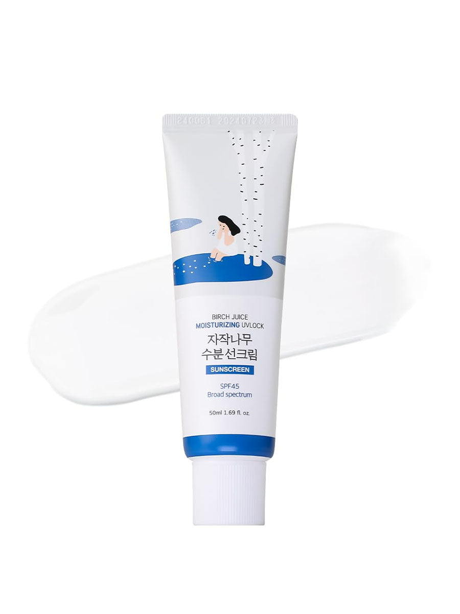 [ROUND LAB] Birch Moisturizing Sunscreen UV Lock SPF 45+ Broad Spectrum (50mL/1.69fl.oz)