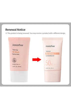 Load image into Gallery viewer, innisfree Tone Up No Sebum Sunscreen SPF50+
