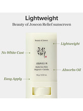 Load image into Gallery viewer, [Beauty of Joseon] Matte Sun Stick - Mugwort + Camellia (18g/0.61fl.oz)
