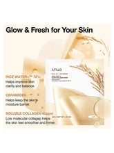Load image into Gallery viewer, [Anua] Rice 70 Glow Collagen Mask (1Pcs Or 1Box(10Pcs)
