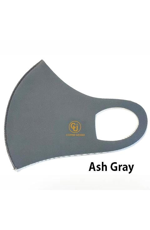 Copper Infused Face Mask Ash Gray