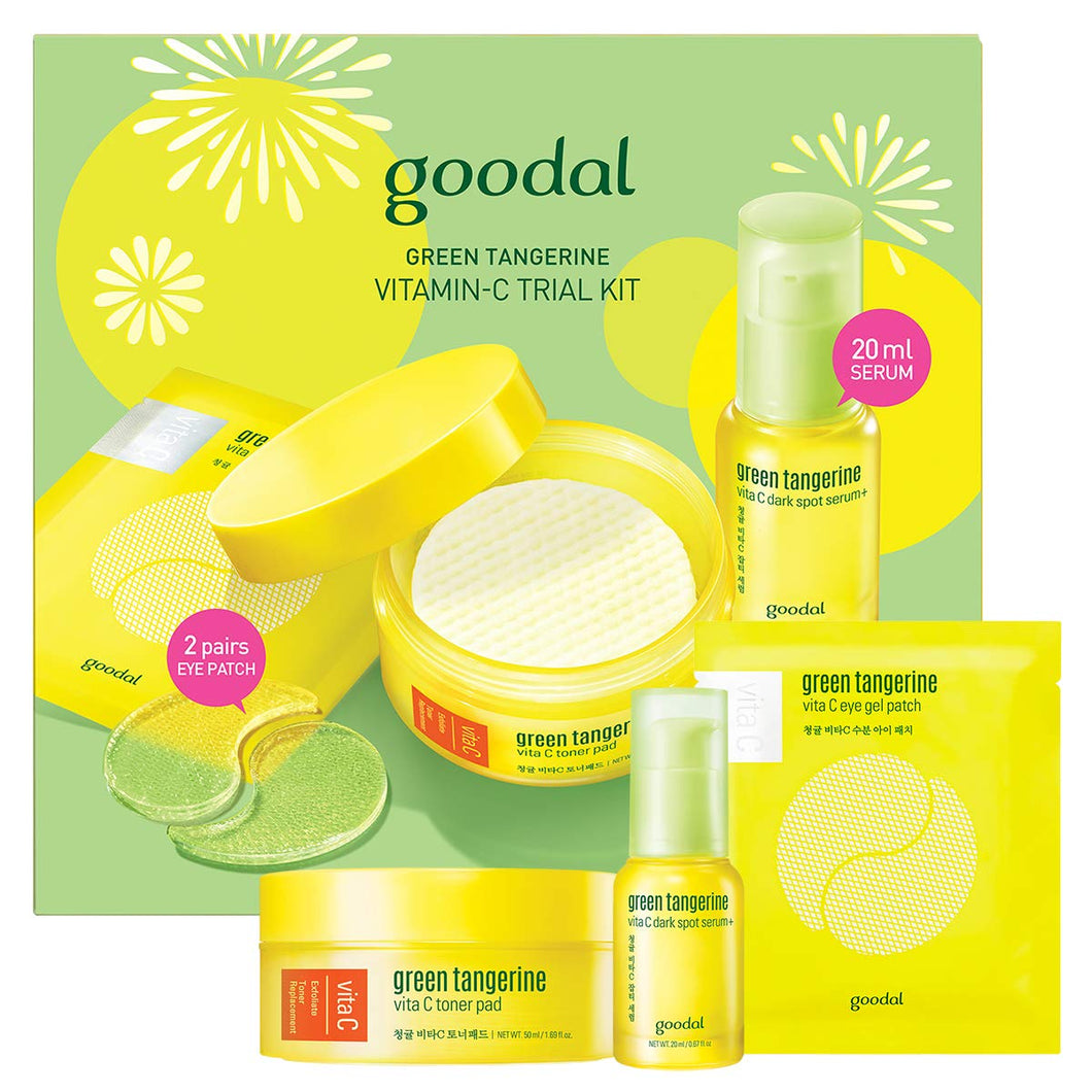 Goodal Green Tangerine Vitamin C Skincare Set for Sensitive Skin 3Set