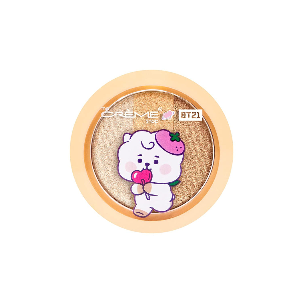 The Crème Shop BT21 Baby RJ Ultra-Pigmented Eyeshadow Trio - Golden Lolly